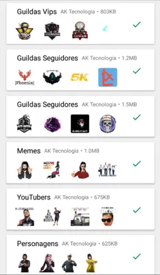 Figurinhas Free Fire android App screenshot 0